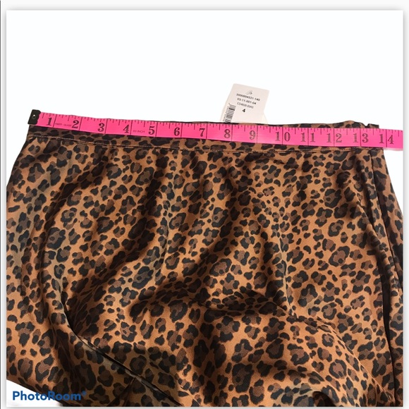 SIZE 0,2,4 LEOPARD SLIP MIDI SKIRT - Picture 14 of 16